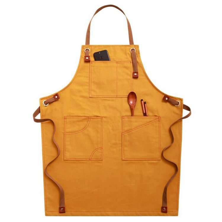 Tạp dề denim gia đình cho barista, quán trà hoa, thợ cắt tóc, quần áo làm việc, phiên bản người lớn, cho trẻ em 47cm, cho trẻ em 57cm