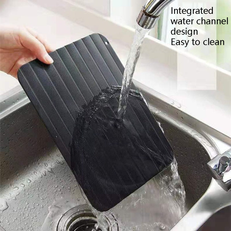 Đĩa rã đông nhanh đĩa rã đông thực phẩm đông lạnh dụng cụ nhà bếp hợp kim nhôm, lớn 3mm