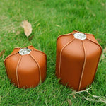 Túi da bảo vệ bình gas phẳng ngoài trời cho đèn hơi nước cắm trại, vỏ bảo vệ PU, dành cho bình gas 230g, dành cho bình gas 450g