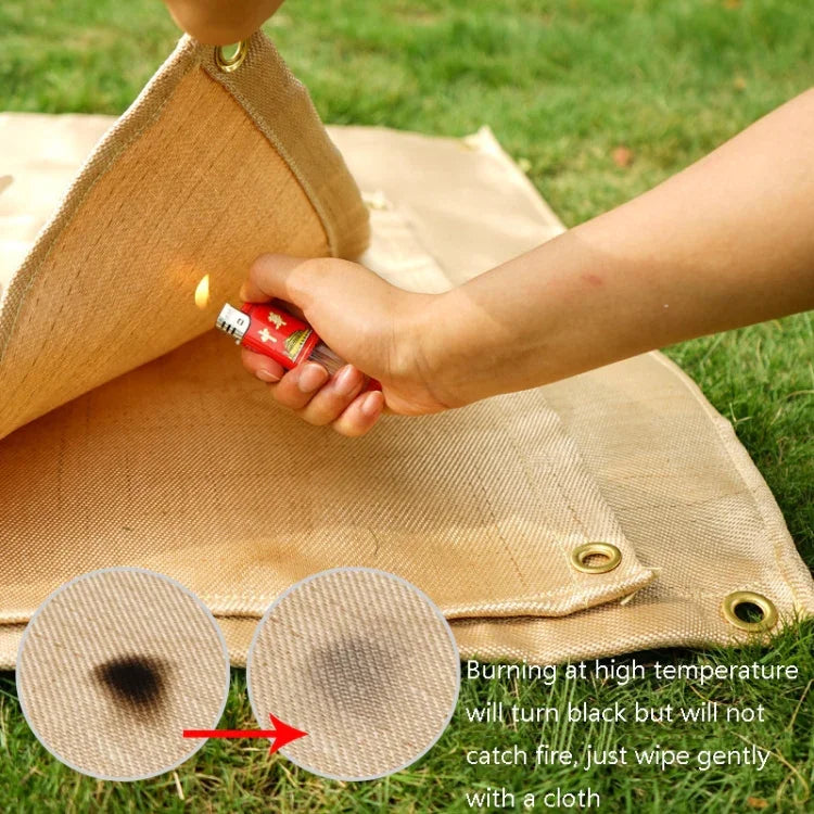 Tấm cách nhiệt nhiệt BBQ dã ngoại CLS bằng sợi thủy tinh chống cháy, cỡ nhỏ (46x44 cm), nhỏ (46x44 cm), trung bình (80x60 cm), lớn (100x80 cm)