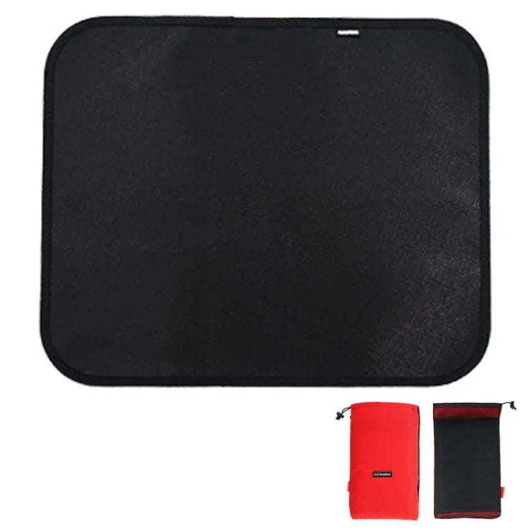 Tấm cách nhiệt chống cháy bằng silicone CLS cho dã ngoại BBQ, S: 350x340mm, M: 450x370mm, L: 600x520mm, XL: 800x750mm