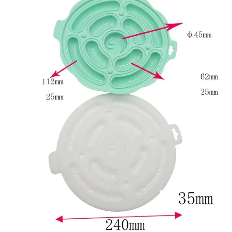 Khuôn silicone tròn làm xúc xích đạt chuẩn thực phẩm, khuôn nướng tự làm DIY, giao màu ngẫu nhiên, khuôn làm xúc xích DIY