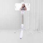 Gậy tự sướng tripod Bluetooth, giá đỡ điện thoại di động, màu đen, trắng, hồng