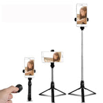Gậy tự sướng tripod Bluetooth, giá đỡ điện thoại di động, màu đen, trắng, hồng