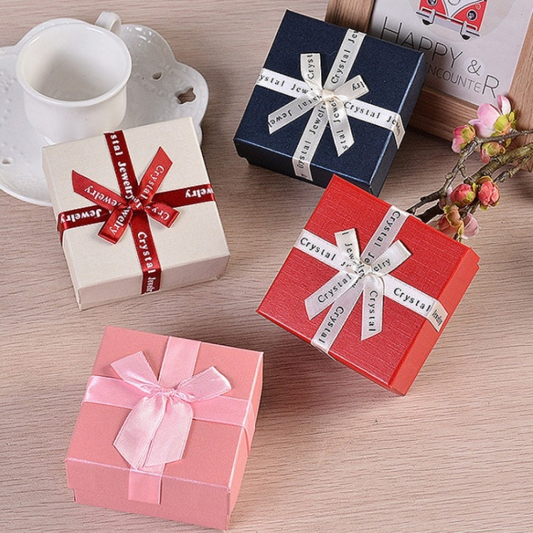 10 hộp quà đựng trang sức nơ thắt vuông, hộp giấy đựng trang sức, kích thước 8x8x4.5cm, 9x9x4cm, 6.2x6.2cm, 8x8x3.5cm