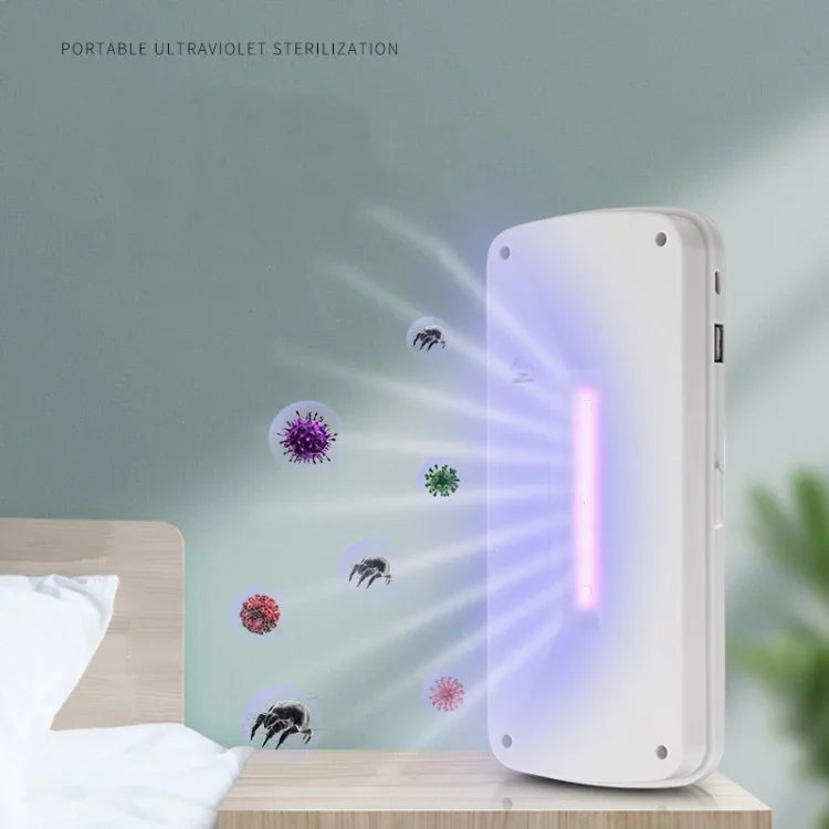 Hộp tiệt trùng điện thoại di động 907, máy tiệt trùng cầm tay tia cực tím đa chức năng thông minh, màu trắng, hồng