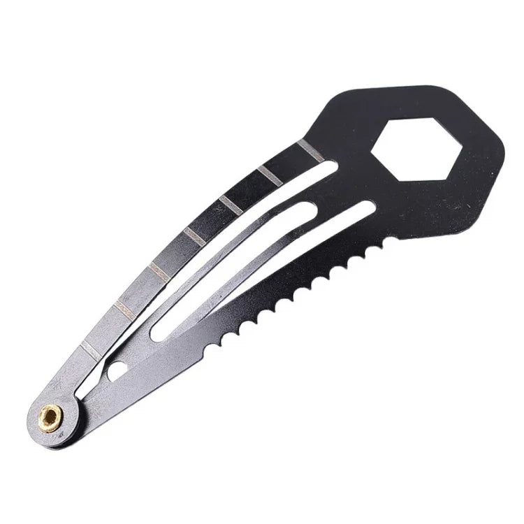 2 cái kẹp tóc đa năng 8 trong 1, dụng cụ tự vệ và sơ cứu ngoài trời, 2 cái 8 trong 1 (Đen), 2 cái 8 trong 1 (Bạc)