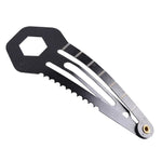 2 cái kẹp tóc đa năng 8 trong 1, dụng cụ tự vệ và sơ cứu ngoài trời, 2 cái 8 trong 1 (Đen), 2 cái 8 trong 1 (Bạc)