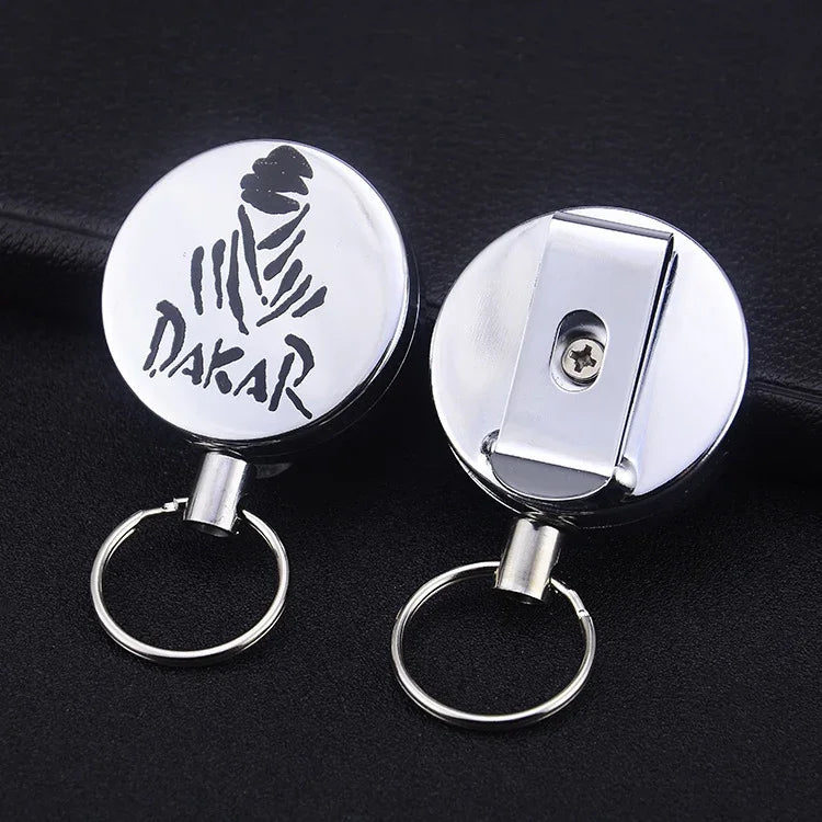 Móc khóa dây thép co giãn đàn hồi cao chống mất cắp ngoài trời, giao mẫu ngẫu nhiên