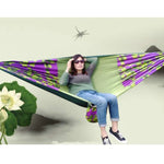 Võng chống muỗi ngoài trời bằng vải dù in lưới muỗi, kích thước: 270x140cm, 270x140cm màu phong