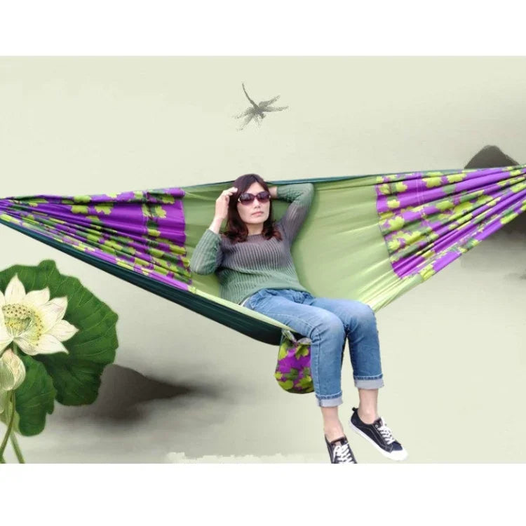 Võng chống muỗi ngoài trời bằng vải dù in lưới muỗi, kích thước: 270x140cm, 270x140cm màu phong