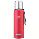 Cốc giữ nhiệt thép không gỉ 304 dung tích lớn, cốc nước thể thao du lịch ngoài trời, 500ml, 750ml, 1000ml, 1500ml