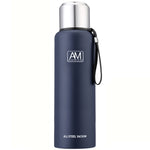 Cốc giữ nhiệt thép không gỉ 304 dung tích lớn, cốc nước thể thao du lịch ngoài trời, 500ml, 750ml, 1000ml, 1500ml