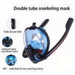 Mặt nạ lặn ống đôi silicone chống nước hoàn toàn cho người lớn, Kích cỡ S/M, L/XL