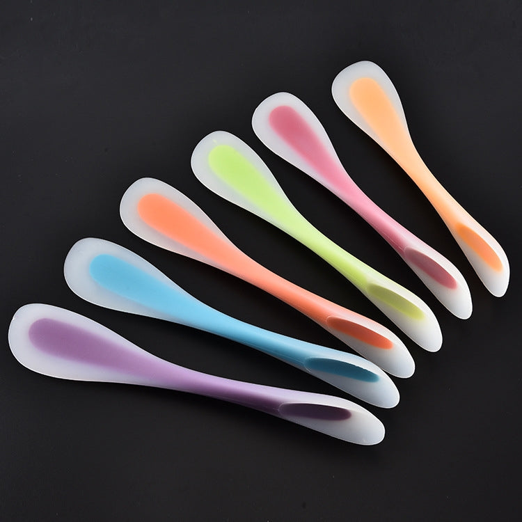 Dụng cụ nướng thìa silicone hai đầu đa năng trong suốt, giao màu ngẫu nhiên