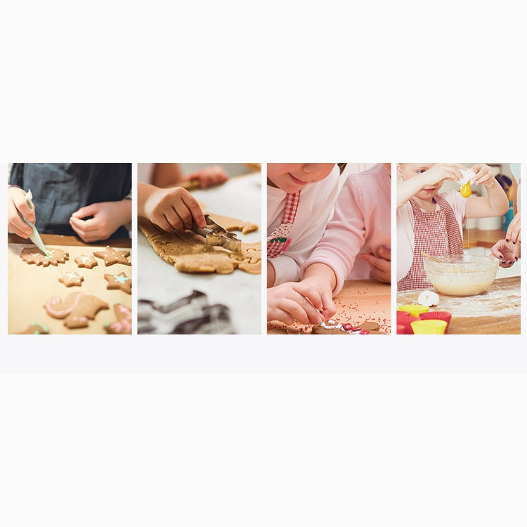 Bộ cắt bánh quy thép không gỉ 12 trong 1, khuôn bánh quy fondant, khuôn bánh tròn, màu khuôn (12 trong 1)