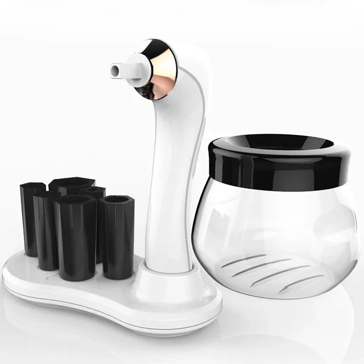 Máy làm sạch cọ trang điểm điện, máy sấy tự động, sạc USB, máy làm sạch cọ trang điểm, màu trắng, màu đen