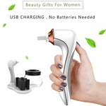 Máy làm sạch cọ trang điểm điện, máy sấy tự động, sạc USB, máy làm sạch cọ trang điểm, màu trắng, màu đen