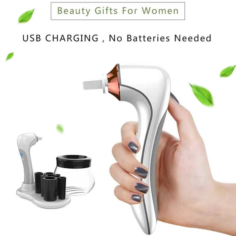 Máy làm sạch cọ trang điểm điện, máy sấy tự động, sạc USB, máy làm sạch cọ trang điểm, màu trắng, màu đen