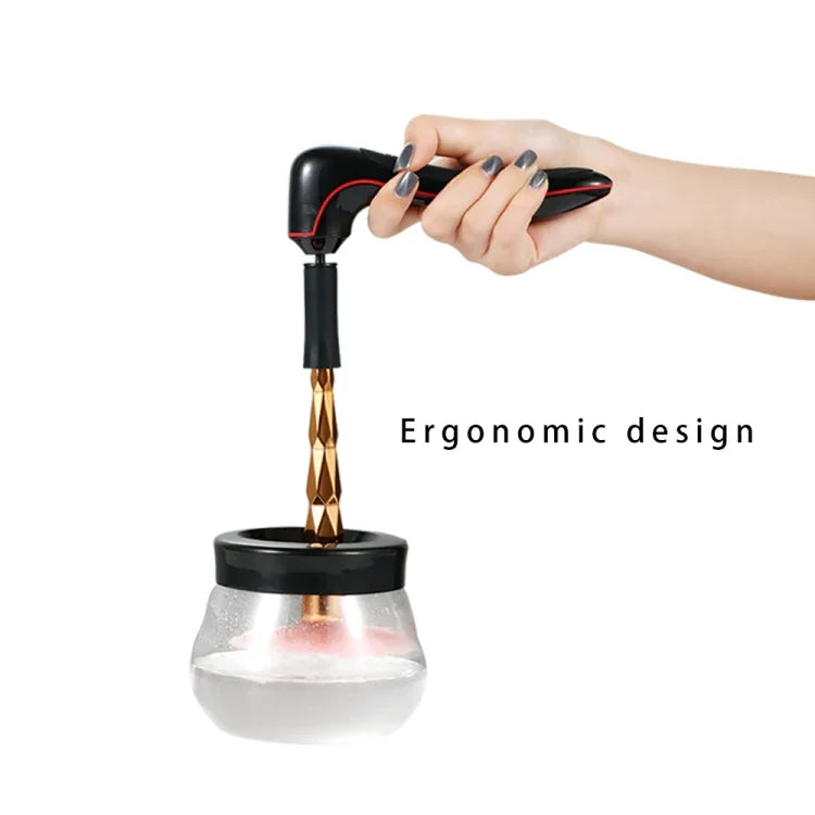 Máy làm sạch cọ trang điểm điện, máy sấy tự động, sạc USB, máy làm sạch cọ trang điểm, màu trắng, màu đen