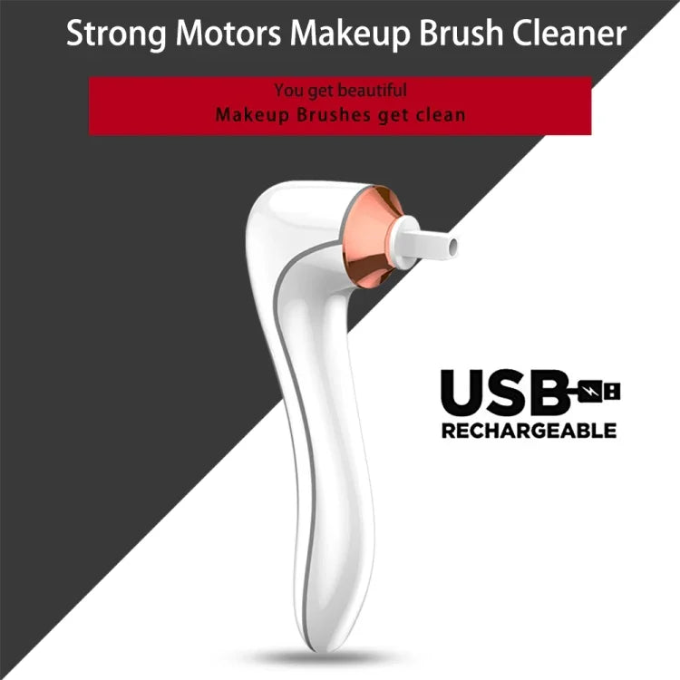 Máy làm sạch cọ trang điểm điện, máy sấy tự động, sạc USB, máy làm sạch cọ trang điểm, màu trắng, màu đen
