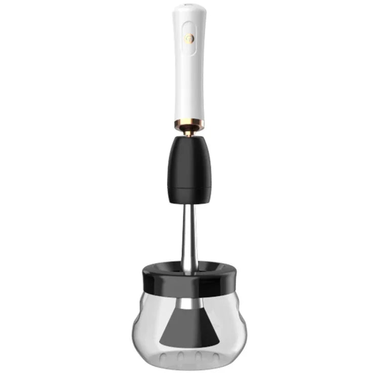 Máy làm sạch cọ trang điểm điện sạc USB, máy làm sạch cọ tự động sấy khô, màu đen, màu trắng