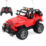 Đồ chơi xe điều khiển từ xa bốn chiều điện cho trẻ em, Tỷ lệ 1:18, SUV đỏ 6061