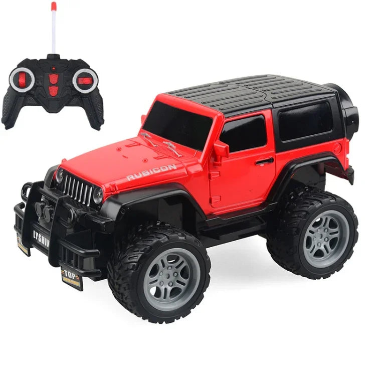 Đồ chơi xe điều khiển từ xa bốn chiều điện cho trẻ em, Tỷ lệ 1:18, SUV đỏ 6061