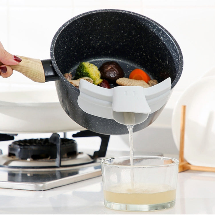 Bộ 5 miếng chắn cạnh nồi chảo chống tràn, thiết bị đổ nước hình mỏ vịt, chắn cạnh nồi chảo