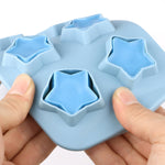 2 cái Khuôn làm đá silicone sáng tạo 8 khuôn liên tục Hộp làm đá tự làm tại nhà, kiểu:, Gạch (Xanh dương), Gạch (Màu kẹo), Gạch (Thạch), Hình trái tim (Hiệu ứng kẹo), Hình trái tim (Hiệu ứng thạch), Năm sao (Hiệu ứng kẹo)
