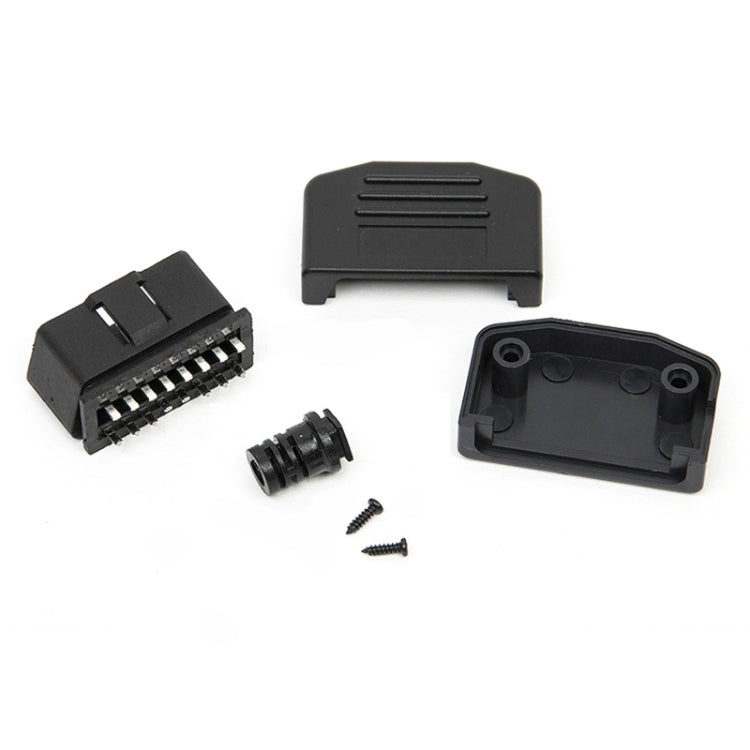 5 PCS 16PIN Car Male Connector OBD2 Connector Plug + Shell + Line Card + Screw OBD Plug J1962M, OBD Plug