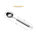 Bộ 2 muỗng kem bằng thép không gỉ 304, muỗng tráng miệng, muỗng xúc kem