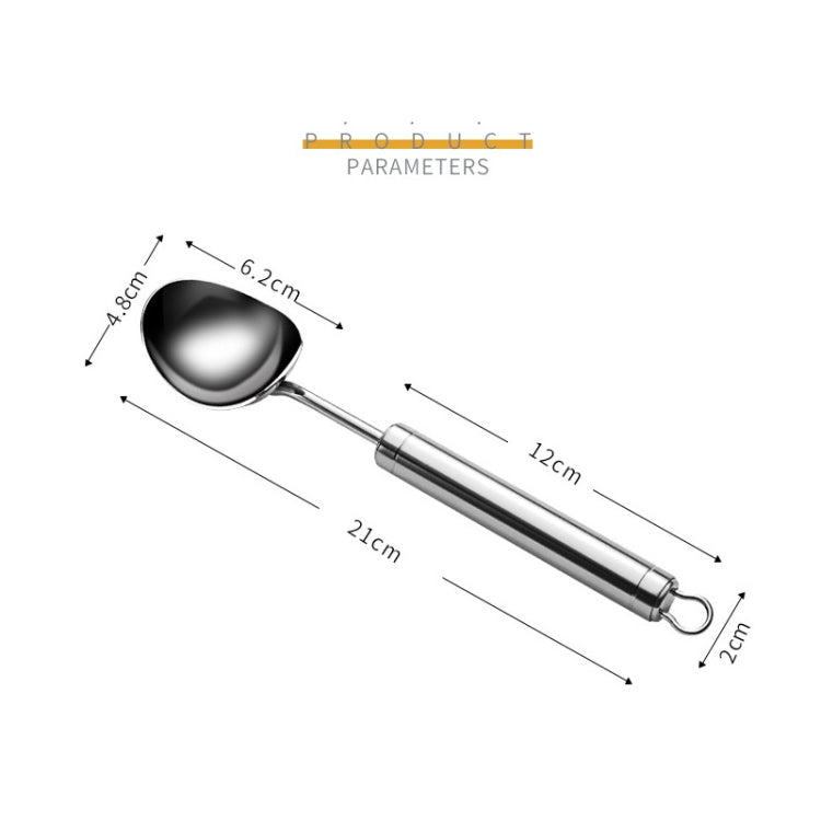 Bộ 2 muỗng kem bằng thép không gỉ 304, muỗng tráng miệng, muỗng xúc kem