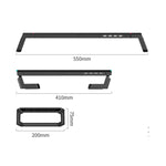 Giá đỡ laptop gập ICE COOREL T1 tăng chiều cao màn hình, có đèn RGB và 4 cổng mở rộng USB