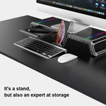 Giá đỡ laptop gập ICE COOREL T1 tăng chiều cao màn hình, có đèn RGB và 4 cổng mở rộng USB