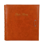 Album Ảnh PP Khe Giữa 6 inch 500 Tờ Bìa Da PU Phong Cách Cổ Điển Mạ Vàng, Màu Đỏ, Vàng, Xanh Dương, Đen, Be, Cam, Đỏ Đậm