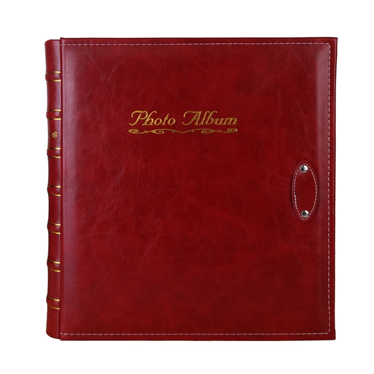Album Ảnh PP Khe Giữa 6 inch 500 Tờ Bìa Da PU Phong Cách Cổ Điển Mạ Vàng, Màu Đỏ, Vàng, Xanh Dương, Đen, Be, Cam, Đỏ Đậm