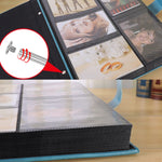 Album Ảnh PP Khe Giữa 6 inch 500 Tờ Bìa Da PU Phong Cách Cổ Điển Mạ Vàng, Màu Đỏ, Vàng, Xanh Dương, Đen, Be, Cam, Đỏ Đậm