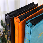 Album Ảnh PP Khe Giữa 6 inch 500 Tờ Bìa Da PU Phong Cách Cổ Điển Mạ Vàng, Màu Đỏ, Vàng, Xanh Dương, Đen, Be, Cam, Đỏ Đậm