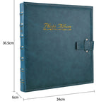 Album Ảnh PP Khe Giữa 6 inch 500 Tờ Bìa Da PU Phong Cách Cổ Điển Mạ Vàng, Màu Đỏ, Vàng, Xanh Dương, Đen, Be, Cam, Đỏ Đậm