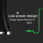 Đèn bàn da U2 5W LED điều chỉnh độ sáng 3 cấp độ, hiển thị nhiệt độ/đồng hồ/lịch, màu đen