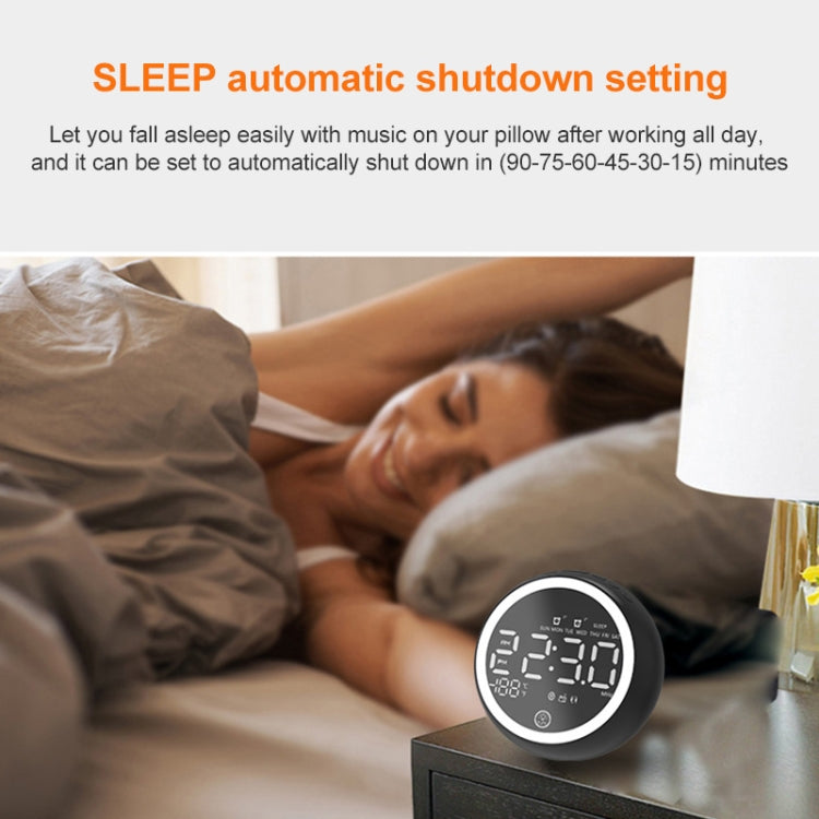 Loa Bluetooth đa chức năng X10 đèn LED ban đêm, đồng hồ báo thức, hỗ trợ thẻ TF, AUX và radio FM, phích cắm Mỹ, EU, Anh