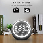 Loa Bluetooth đa chức năng X10 đèn LED ban đêm, đồng hồ báo thức, hỗ trợ thẻ TF, AUX và radio FM, phích cắm Mỹ, EU, Anh