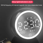 Loa Bluetooth đa chức năng X10 đèn LED ban đêm, đồng hồ báo thức, hỗ trợ thẻ TF, AUX và radio FM, phích cắm Mỹ, EU, Anh