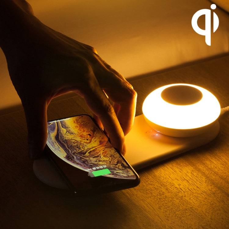 Đèn bàn LED sạc không dây đa chức năng VN003 có đèn ngủ cảm ứng từ riêng biệt, VN003