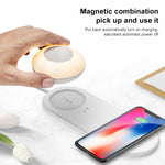 Đèn bàn LED sạc không dây đa chức năng VN003 có đèn ngủ cảm ứng từ riêng biệt, VN003