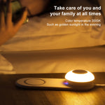Đèn bàn LED sạc không dây đa chức năng VN003 có đèn ngủ cảm ứng từ riêng biệt, VN003