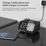 Loa Bluetooth không dây M9 đa chức năng, đồng hồ báo thức để bàn, hỗ trợ thẻ TF, USB và AUX, phích cắm Mỹ, EU, Anh
