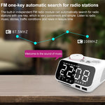 Loa Bluetooth không dây M9 đa chức năng, đồng hồ báo thức để bàn, hỗ trợ thẻ TF, USB và AUX, phích cắm Mỹ, EU, Anh