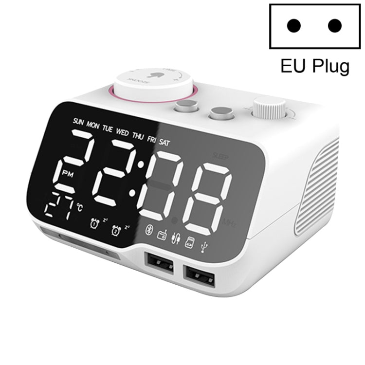 Loa Bluetooth không dây M9 đa chức năng, đồng hồ báo thức để bàn, hỗ trợ thẻ TF, USB và AUX, phích cắm Mỹ, EU, Anh